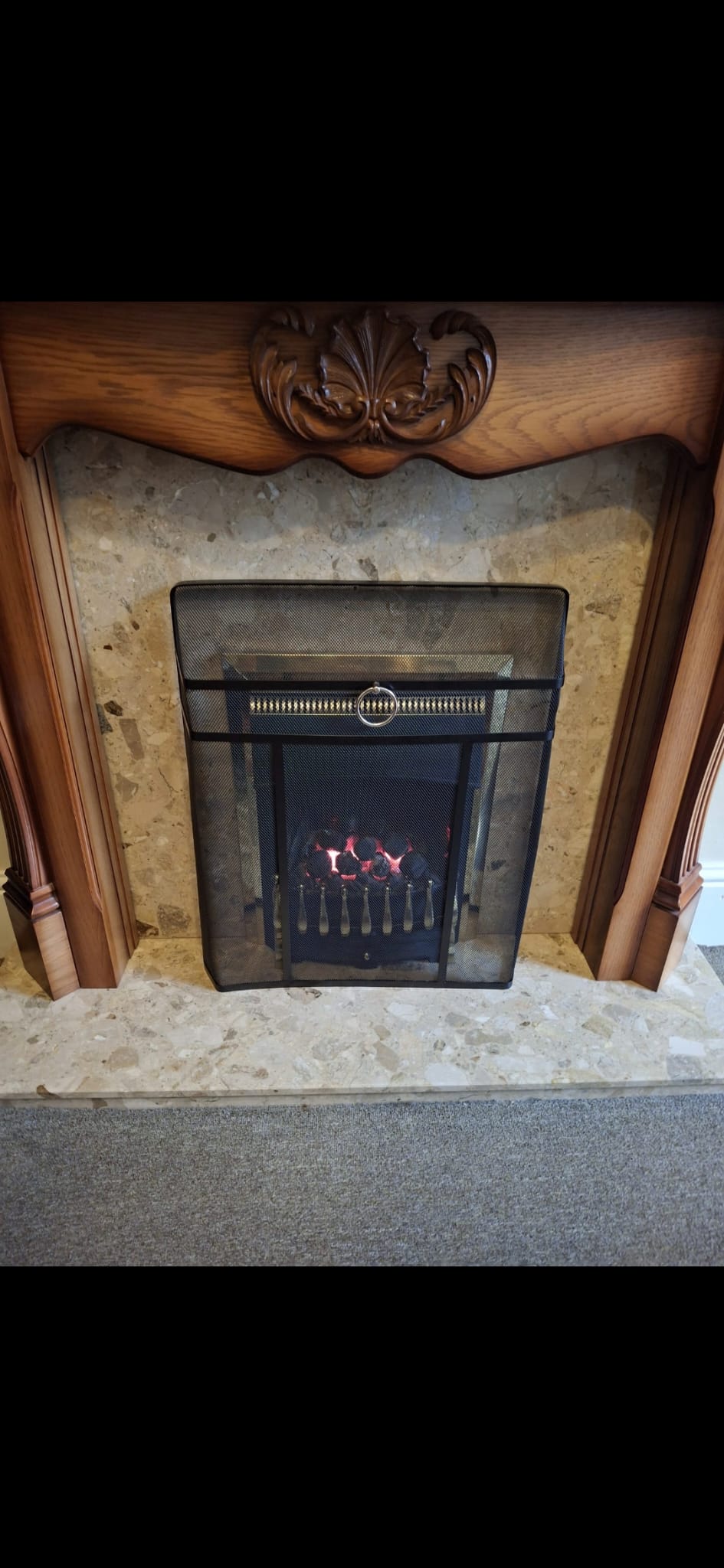 Inset Gas Fire Lit